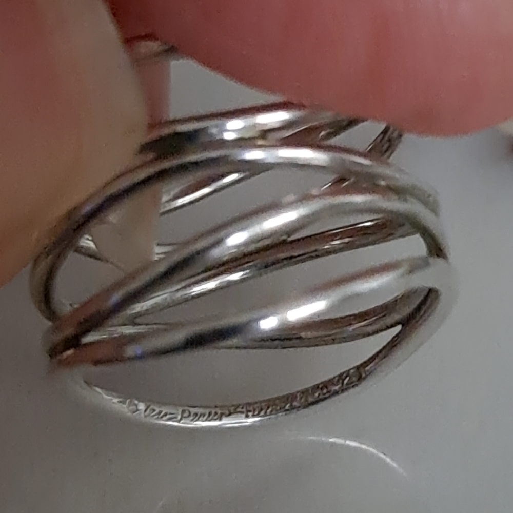 Authentic Tiffany & Co. Elsa Peretti Five Row Wave ring - Picture 14 of 16